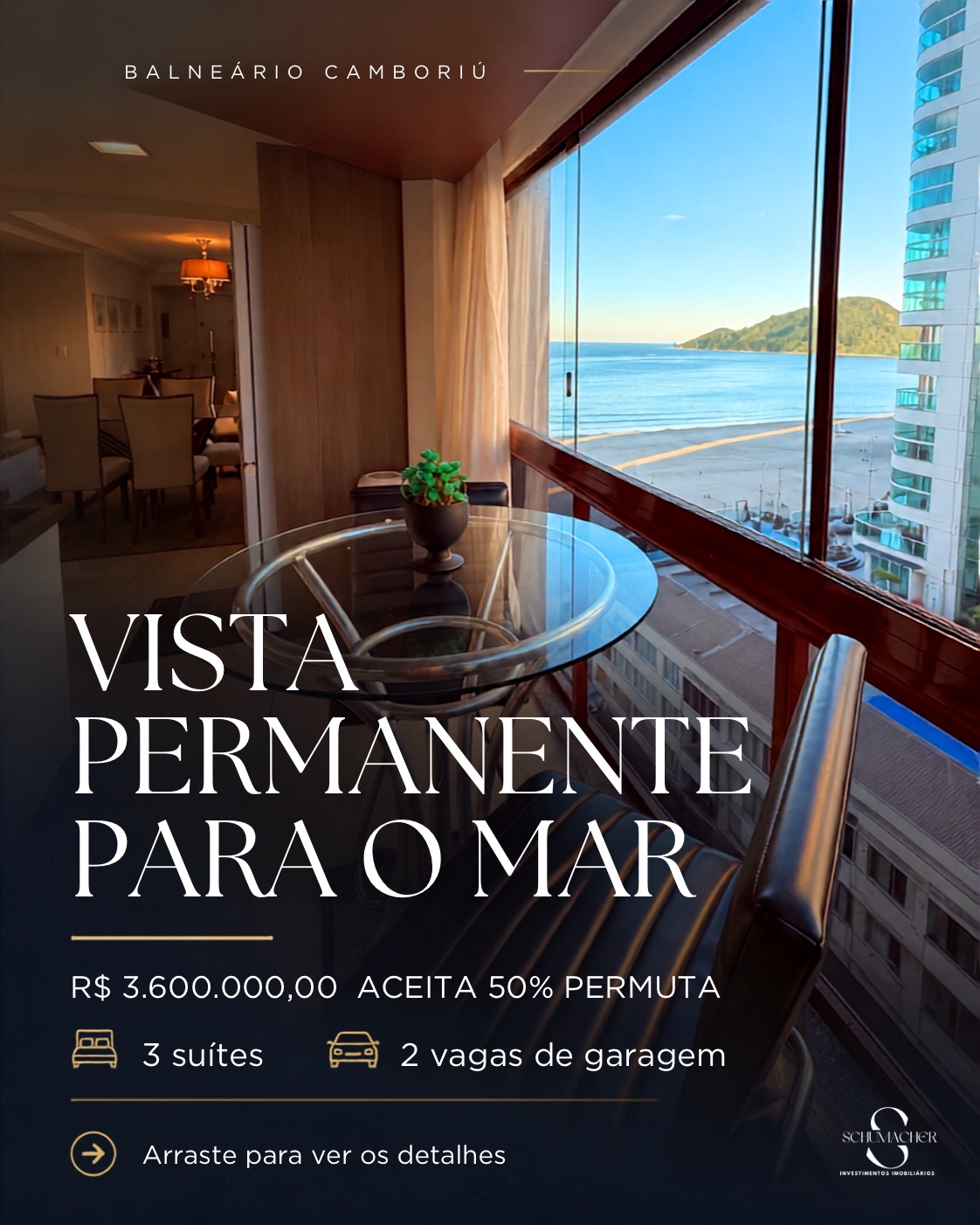 3 suites com vista mar em Balneário Camboriu 1